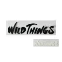 【今だけ5%OFFセール】ワイルドシングス WILD THINGS ステッカー カッティング ロゴ ステッカー 文字だけ カッティングタイプ アウトドア キャンプ メンズ レディース ブラック 黒 ホワイト 白 CUTTTING LOGO STICKER WT21262TA