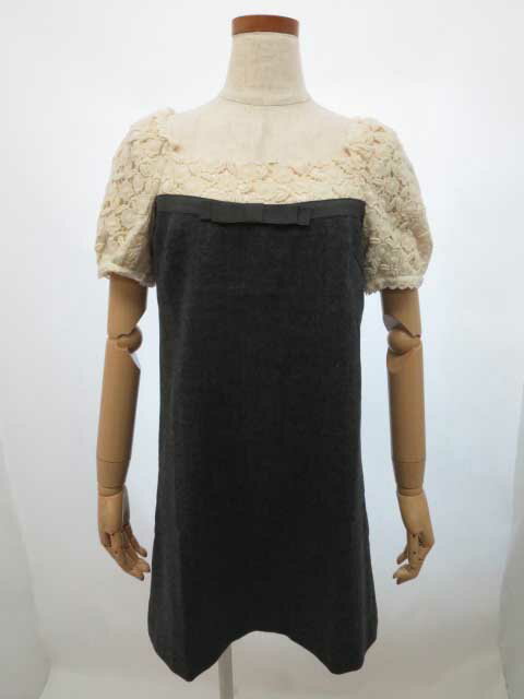 Debut de Fiore LAISSE PASSE/デビュードフィオレ　レッセパッセ/ワンピース/グレー/レディース/サイズ36【中古】