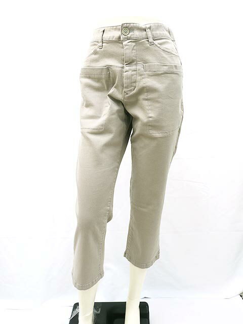 Plantation/プランテーション/パンツ/グレージュ/カジュアル/ストレッチあり/コットン混/レディース/Sサイズ【中古】