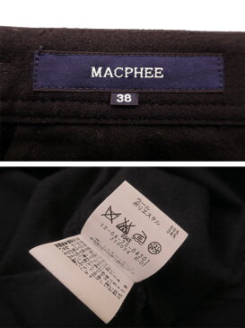 MACPHEE/マカフィー/パンツ/ブラック/テーパード/ウール混/キレイめ/サイズ38【中古】