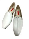【中古】STACCATO スタッカート 靴 セパレートデザインJフラット 350DS137-7003 ホワイト レディース 24.5cm(4)