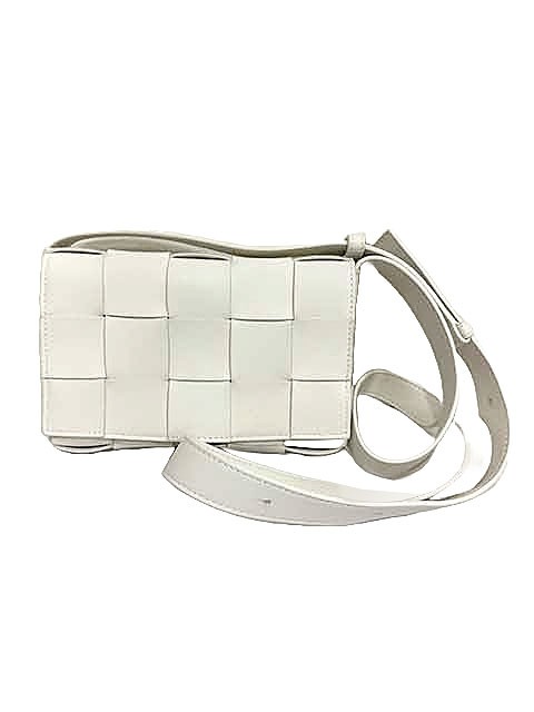 Rakuten - 【中古】【美品】BOTTEGA VENETA ボッテガヴェネタ バッグ スモール カセット 730848VMAY19009 ホワイト