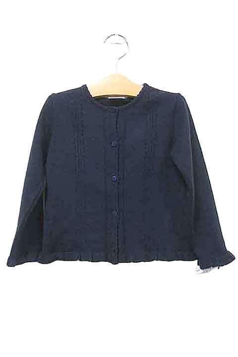 Rakuten - 【中古】parentsdream ペアレンツ ドリーム キッズ 子供服 トップス カーディガン ネイビー ウール 女の子 サイズ120cm