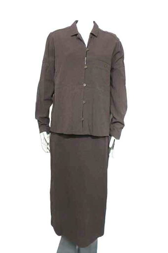 【中古】Cotton House Aya コットンハウス アヤ スーツ ブラウン M 日本製 春夏 【中古】Cotton House Aya コットンハウス アヤ スーツ ブラウン M 日本製 春夏
