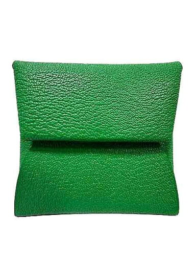 【中古】【超美品】HERMES エルメス 小物 コインケース バスティア グリーン×ピンク W刻印 【中古】【超美品】HERMES エルメス 小物 コインケース バスティア グリーン×ピンク W刻印
