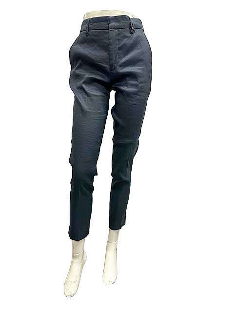 【未使用】【新古品】YANUK ヤヌーク パンツ レディース ネイビー 麻混 57101313 Sサイズ