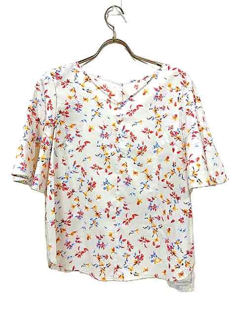 樂天商城 - 【未使用】【新古品】UNTITLED アンタイトル トップス ブラウス ホワイト系 花柄 日本製 サイズ2