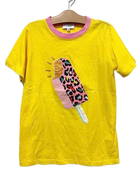 Rakuten - 【中古】THE MARC JACOBS ザマークジェイコブス 子供服 キッズ トップス Tシャツ イエロー アイス柄 女の子 8歳 134cm