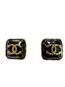 【中古】【美品】CHANEL シャネル イヤリング スクエア ココマーク ラック ゴールド B23 アクセサリー