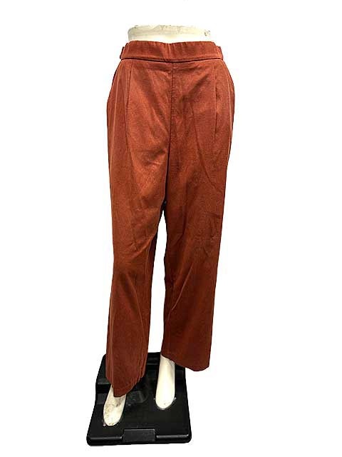 樂天商城 - 【中古】qualite カリテ パンツ レディース ブラウン 麻混 サイズ40