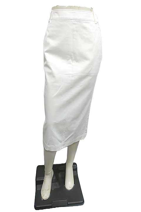 Rakuten - 【未使用】【新古品】49AV. junko shimada 49AV.ジュンコシマダ スカート レディース ホワイト 後ろスリット サイズ38