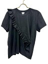 【中古】【美品】」COMME des GARCONS コム デ ギャルソン noir Kei ninomiya ノワールケイニノミヤ トップス レディース カットソー ブラック 半袖 Lサイズ