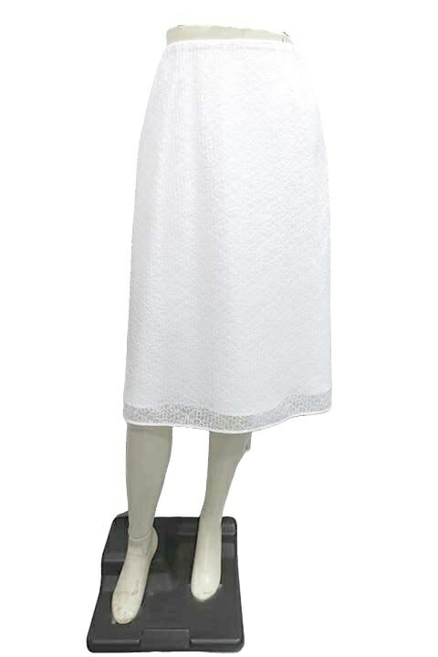Rakuten - 【未使用】【新古品】Sybilla　シビラ　スカート　ホワイト　Mサイズ　9号　レーススカート