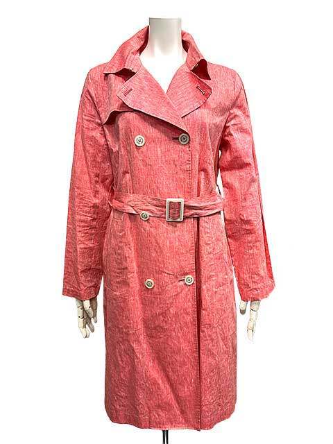 Rakuten - 【中古】　MACKINTOSH PHILOSOPHY　マッキントッシュフィロソフィー　ロングコート　ピンク　38　9号　麻100％　リネン　Mサイズ