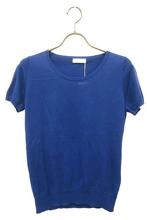 Rakuten - 【未使用】【新古品】Ballsey ボールジィ トップス コットンニット レディース ブルー サイズ38