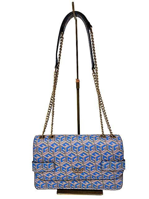 Rakuten - 【中古】【美品】GUESS ゲス バッグ ATENE Convertible Crossbody Flap ショルダーバッグ レディース