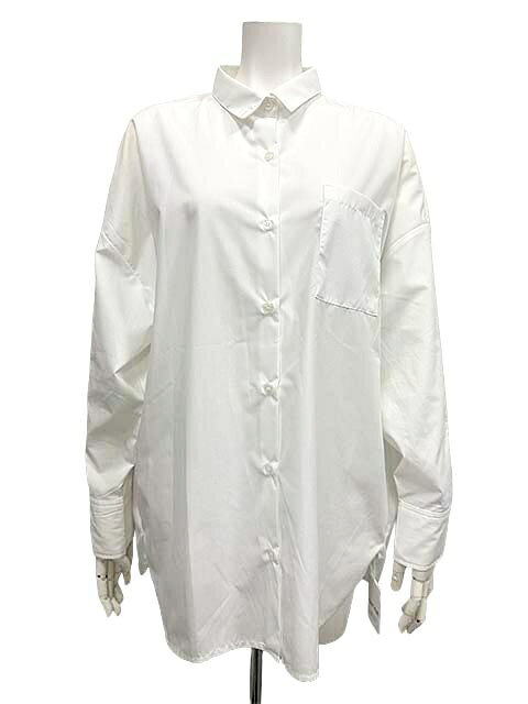 Rakuten - 【未使用】【新古品】TRAFFIC　BASIC　STYLE　トラフィックベーシックスタイル　ブラウス　オーバーサイズブラウス　白シャツ　38サイズ　9号