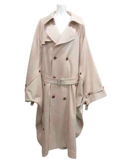 樂天商城 - 【中古】NaNo Art　Poncho Coat　light beige 　ロングコート　フリーサイズ　定価101200円