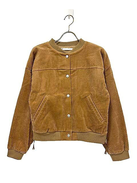 Rakuten - 【中古】KBF ケービーエフ ジャケット キャメル コーディロイブルゾン レディース