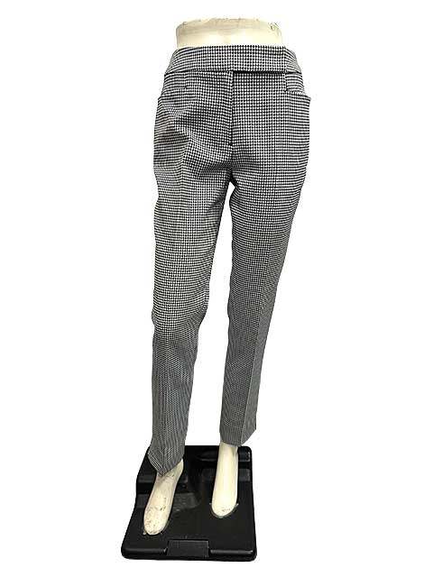 Rakuten - 【中古】pierre cardin ピエールカルダン パンツ 千鳥格子柄 スリムパンツ レディース
