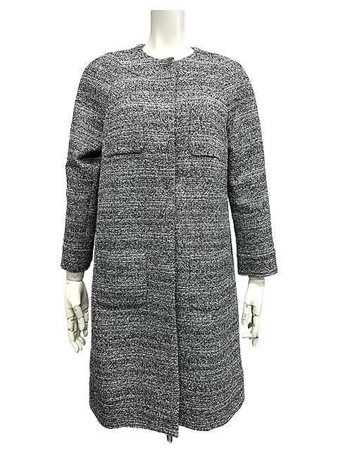 Rakuten - 【中古】MISSONI　ミッソーニ　コート　秋冬　サイズ40　11号　Lサイズ　長袖コート　ツイードコート