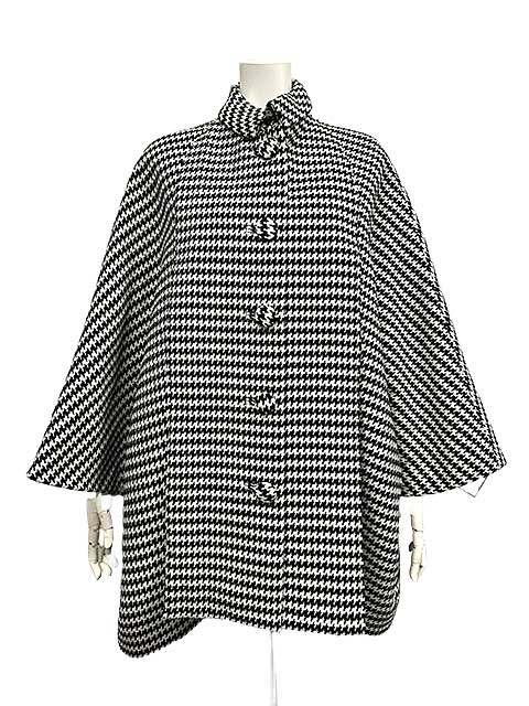 樂天商城 - 【中古】BALENCIAGA　 バレンシアガ　ハウンドトゥース ドルマン コート オーバーサイズ 千鳥格子 　ゆったりめサイズ