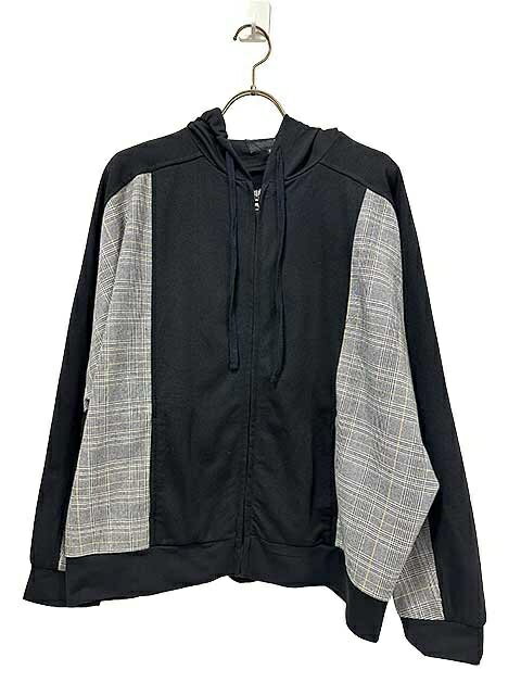 Rakuten - 【中古】ATSURO TAYAMA アツロウタヤマ トップス レディース パーカー ブラック×グレー グレンチェック EUR36