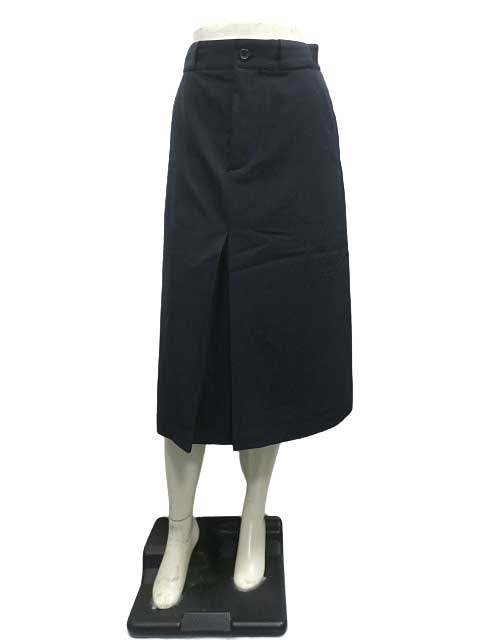 樂天商城 - 【中古】MARGARET HOWELL マーガレットハウエル スカート サイズ1 ネイビー 日本製