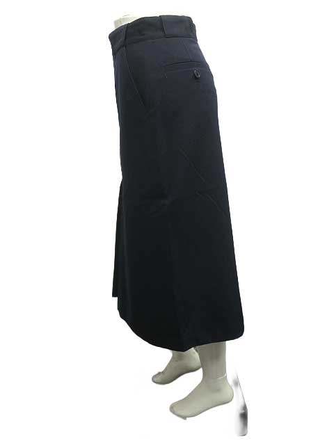 【中古】MARGARET HOWELL マーガレットハウエル スカート サイズ1 ネイビー 日本製