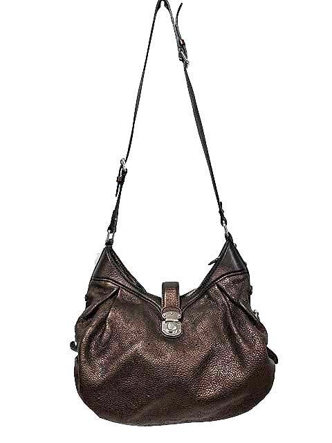 Rakuten - 【中古】【難あり】LOUIS VUITTON　ルイヴィトン　ショルダーバッグ　ブラウン　モノグラムマヒナ
