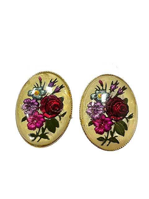 Rakuten - 【中古】BEAMS　ビームス　花デザイン　レジンアクセサリー　イヤリング