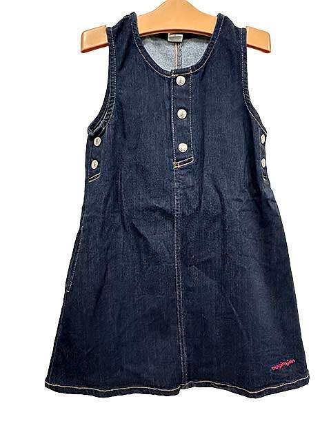 樂天商城 - 【中古】mou jonjon ムージョンジョン 子供服 キッズ ワンピース デニム 女の子 130cm