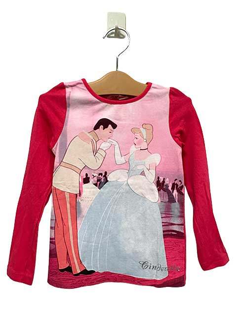 Rakuten - 【中古】H&M エイチアンドエム　子供服　ロングTシャツ　ピンク　シンデレラ　4－6歳　女の子