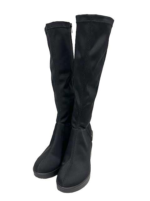 【美品】RUCO LINE 本革 厚底ブーツ BLACK 〈定価¥44,000〉 美品】RUCO LINE 本革 厚底ブーツ BLACK 〈定価¥44,000〉