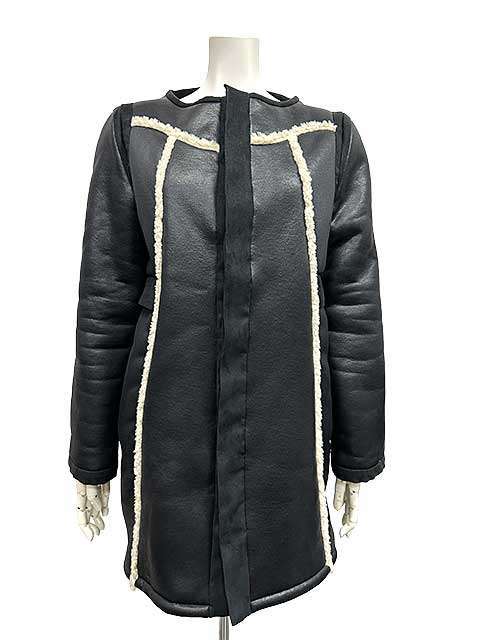 Rakuten - 【中古】NAVY.WO ネイビー・ウォ コート レディース 日本製 ブラック サイズ2