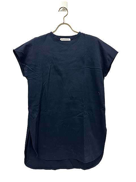 Rakuten - 【中古】100％ a hundred percent ハンドレッドパーセント ネイビー　Tシャツ　日本製　半袖カットソー　伸縮性あり