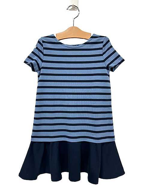 Rakuten - 【中古】POLO RALPH LAUREN　ポロ ラルフ ローレン　半袖ワンピース　ボーダー　6歳　120センチ　女の子