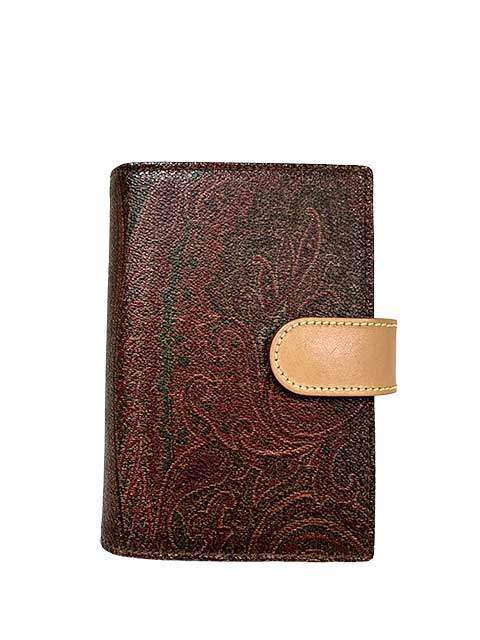 Rakuten - 【中古】ETRO エトロ 小物 手帳カーバー システム手帳 ペイズリー柄 レディース えんぴつ付 ユニセックス
