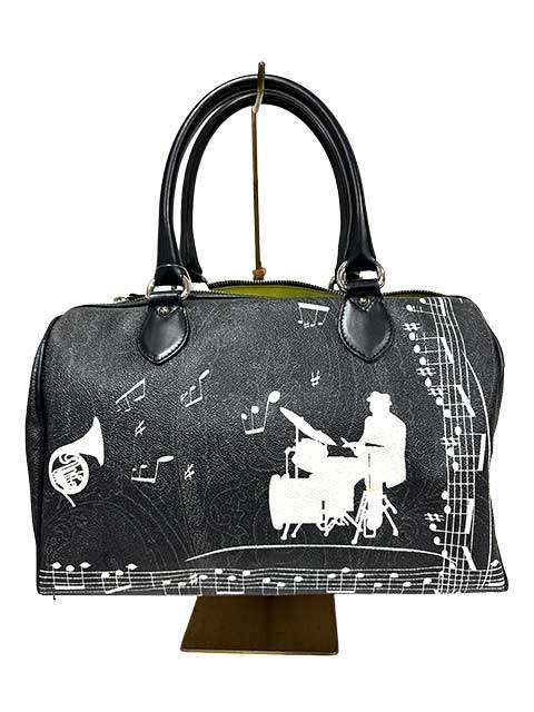 【中古】ETRO エトロ バッグ ボストンバッグ オーケストラ 楽器 音楽 希少 ブラック レディース