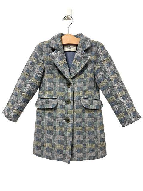 樂天商城 - 【中古】SAYEGUSA サエグサ 子供服 コート ウールコート 銀座サエグサ チェック サイズ110 キッズ 日本製