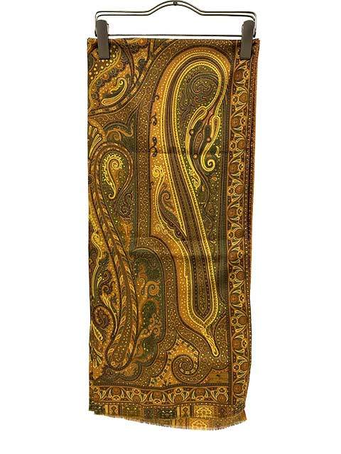 Rakuten - 【中古】ETRO　エトロ　マフラー　ウール70％　シルク30％　秋冬