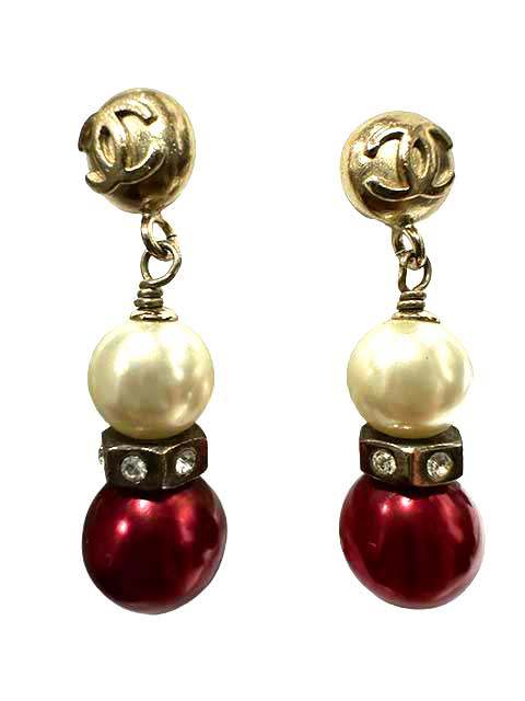 Rakuten - CHANEL シャネル アクセサリー ピアス ココマーク フェイクパール 04P レディース