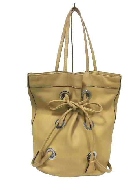 Rakuten - 【中古】MARNI マルニ バッグ ハンドバッグ レザー ベージュ レディース