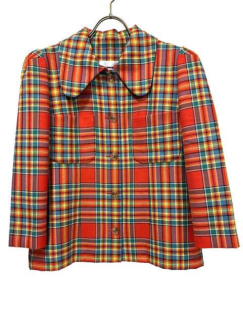 Rakuten - 【中古】JUNKO SHIMADA ジュンコシマダ ジャケット チェック サイズ40 ウール レディース