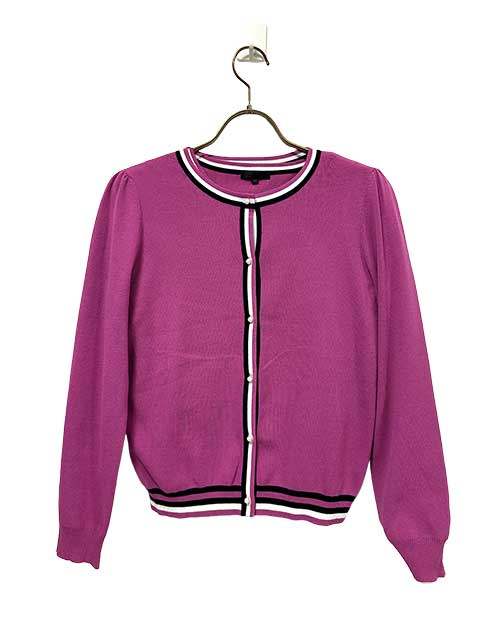 樂天商城 - 【中古】TO BE CHIC　トゥービーシック　トップス　パープル　長袖アンサンブル　40サイズ　11号　春物　ニット