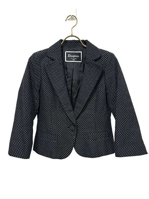 Rakuten - 【中古】Diagram GRACE CONTINENTAL ダイアグラム グレースコンチネンタル ジャケット サイズ36 日本製