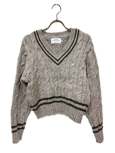 Rakuten - 【中古】JAMES CHARLOTTE ジェームス シャルロット　ニット　freeサイズ　ウール　秋冬　長袖ニット