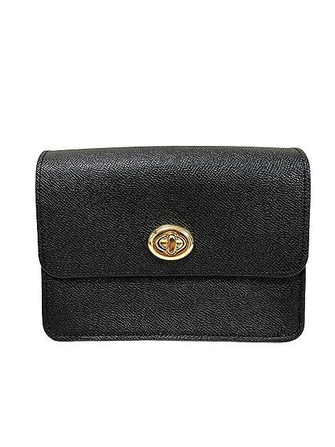 【中古】COACH コーチ バッグ F31387 ブラック レザー レディース