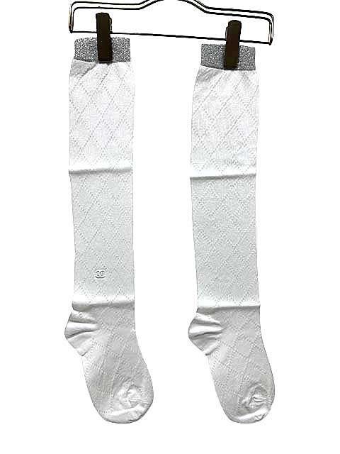 Rakuten - 【中古】【新古品】CHANEL　シャネル　靴下　ソックス　白　ホワイト
