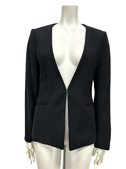 樂天商城 - 【新古品】【未使用】PLST プラステ ジャケット ノーカラー ブラック サイズS レディース